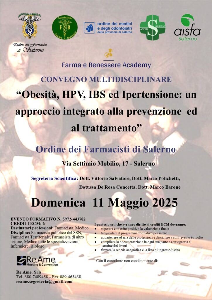 “Obesità, HPV, IBS ed Ipertensione: un approccio integrato alla prevenzione ed al trattamento”